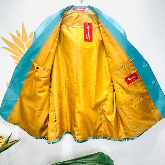 SHINESTY HIBISCUS Floral Hawaiian Derby Men’s Blazer NWT Size 56 - Picture 11 of 16